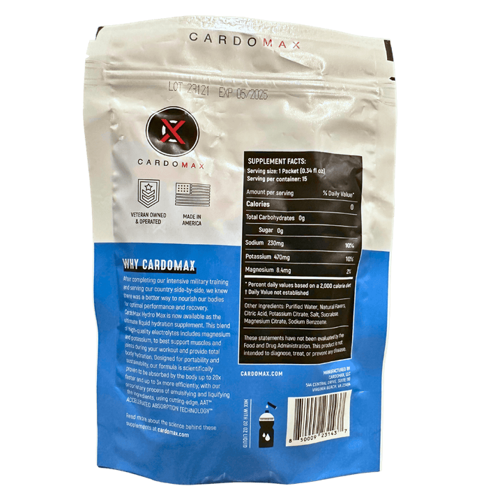 CardoMax Vitamins & Supplements Raspberry Hydration: Raspberry 15 count