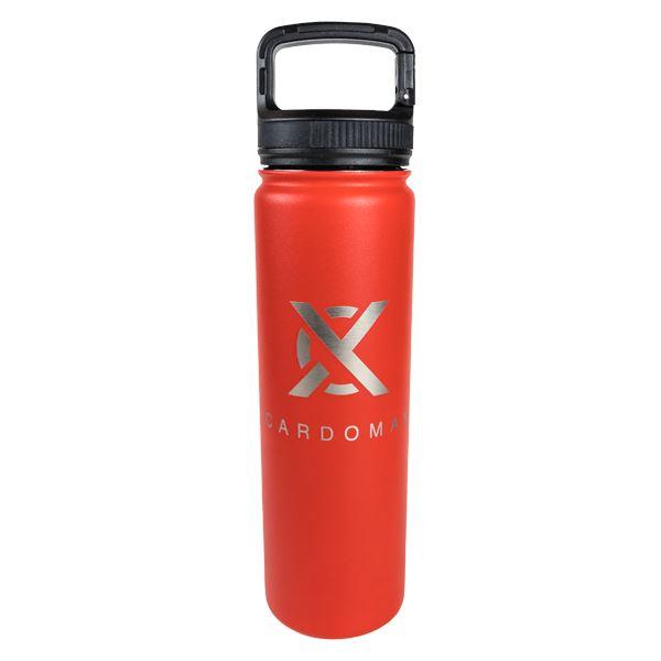 CardoMax Bottles Red / Carabiner Lid Custom Bottle - 22oz