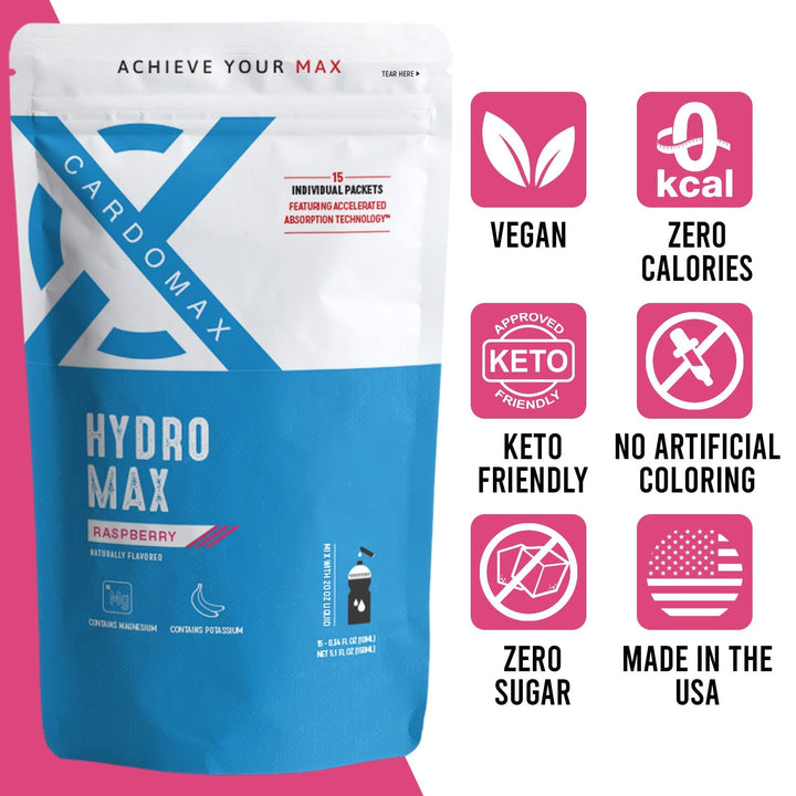 CardoMax Vitamins & Supplements Raspberry Hydration: Raspberry 15 count